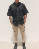 Flex and Move Stretch Cargo Cuffed Pants - Stone