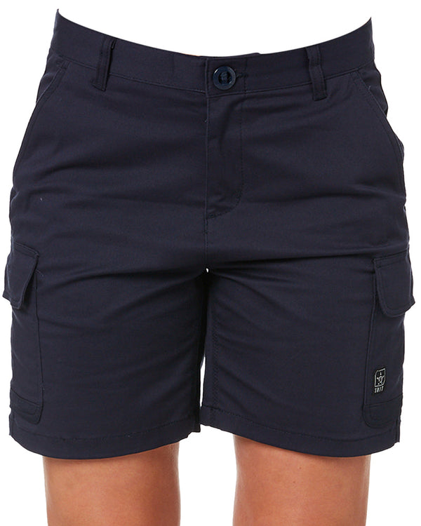 Ladies Staple Cargo Shorts - Navy