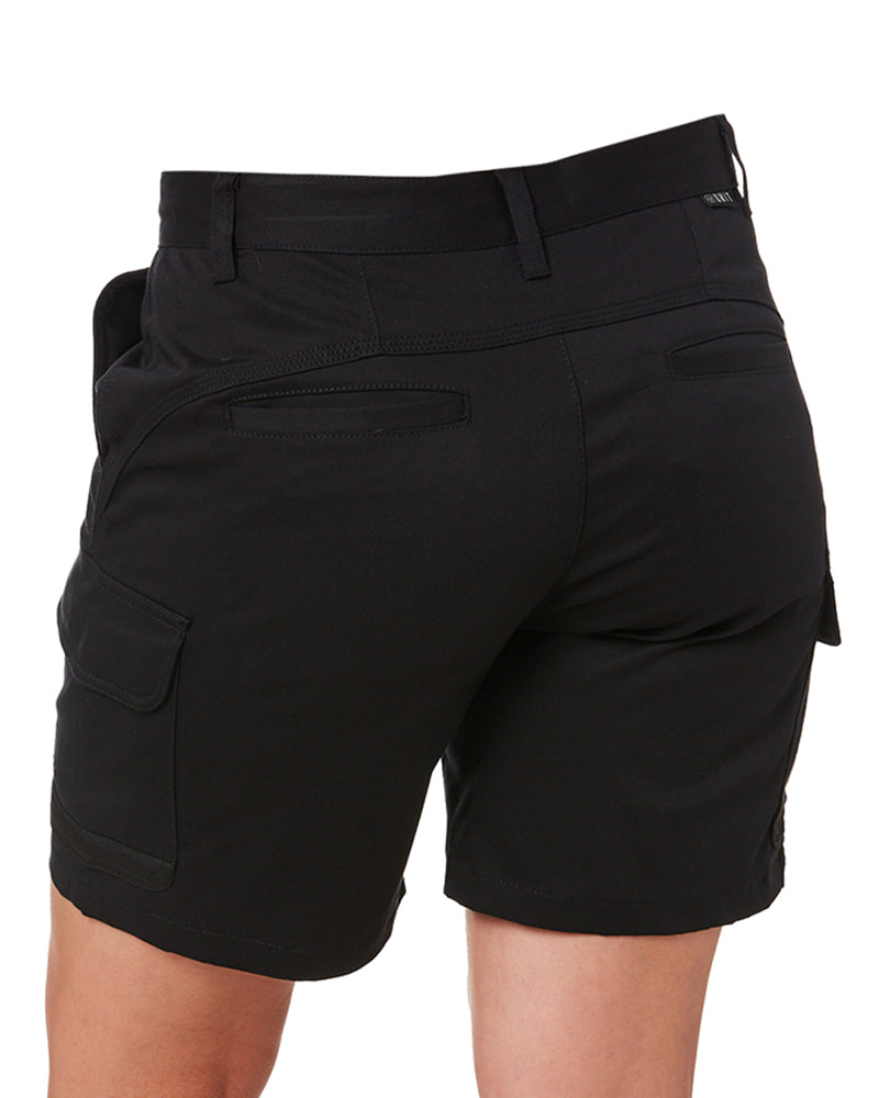 Unit Ladies Staple Cargo Shorts Black Buy Online