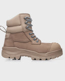 Womens RotoFlex 8863 High Zip Side Safety Boot - Stone