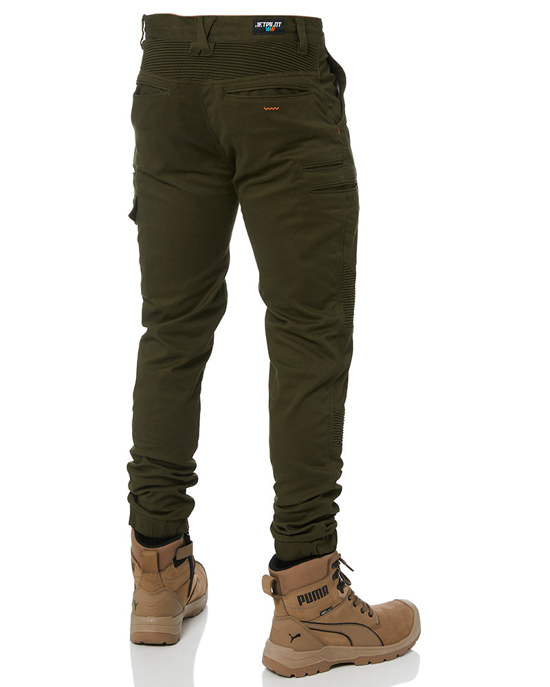 Corrugated Stretch Pant - Olive