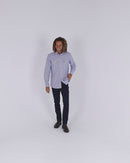 Checked LS Shirt - Blue/White