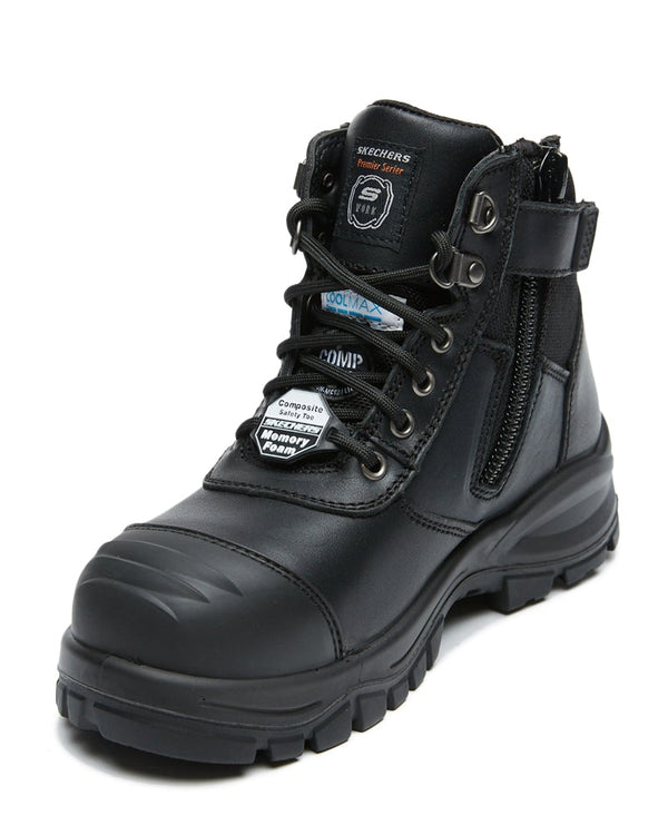 Womens Composite Toe Work Boot - Black