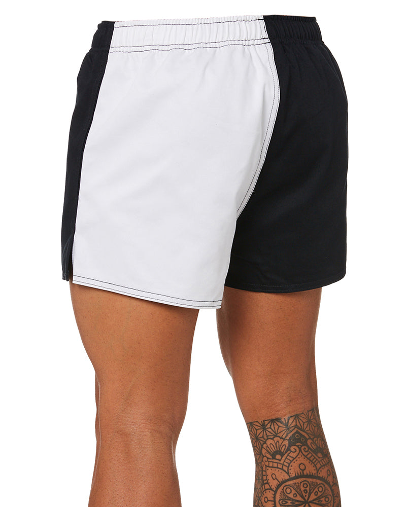 Cotton Harlequin Short - Black/White