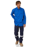 Cool Lightweight Drill Shirt LS - Royal