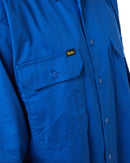 Cool Lightweight Drill Shirt LS - Royal