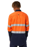 3M Taped Cool Lightweight Shirt LS - Orange/Navy