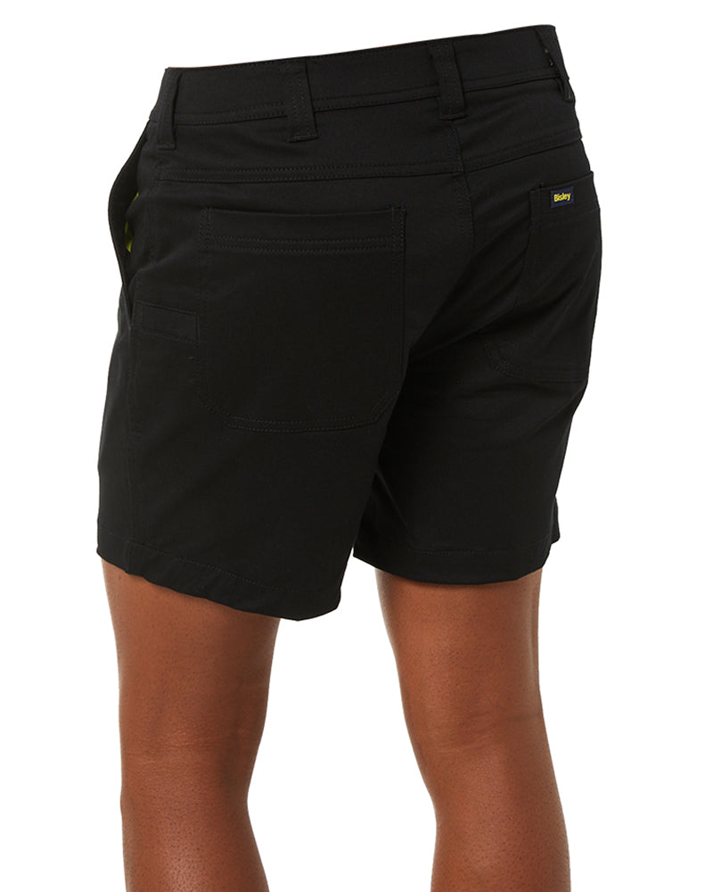 Stretch Cotton Short Short - Black