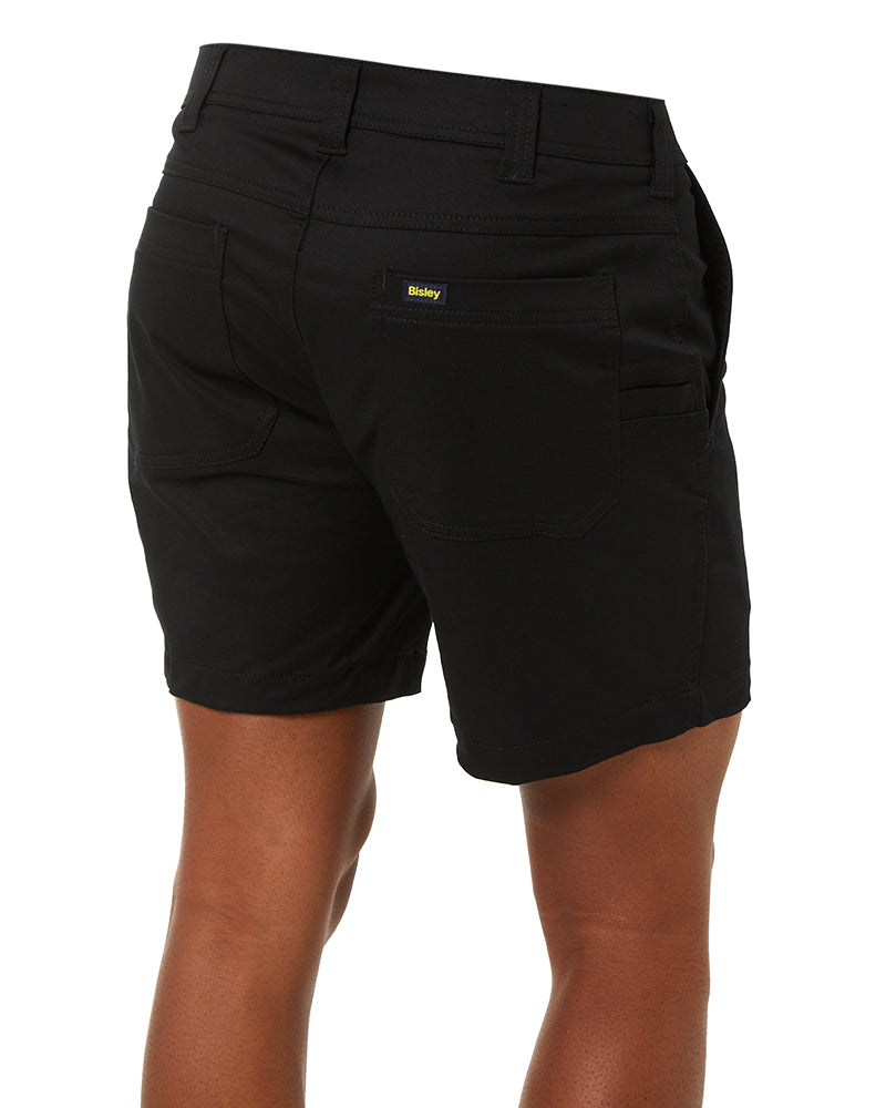 Stretch Cotton Short Short - Black