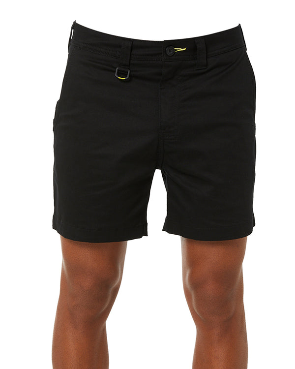 Stretch Cotton Short Short - Black