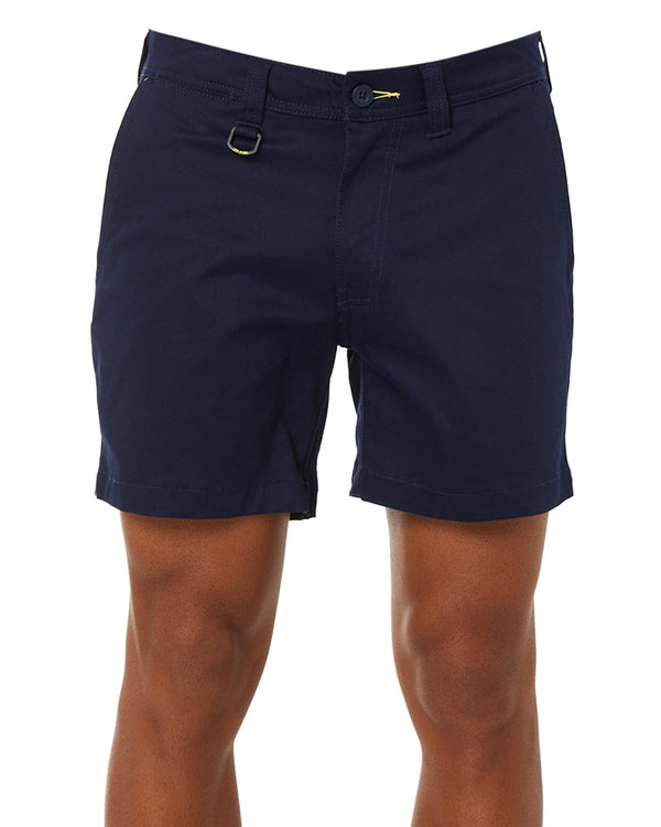 Stretch Cotton Short Short - Navy