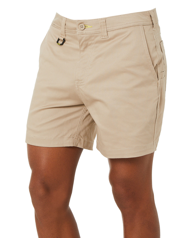 Stretch Cotton Short Short - Stone