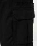 8 Pocket Cargo Short - Black