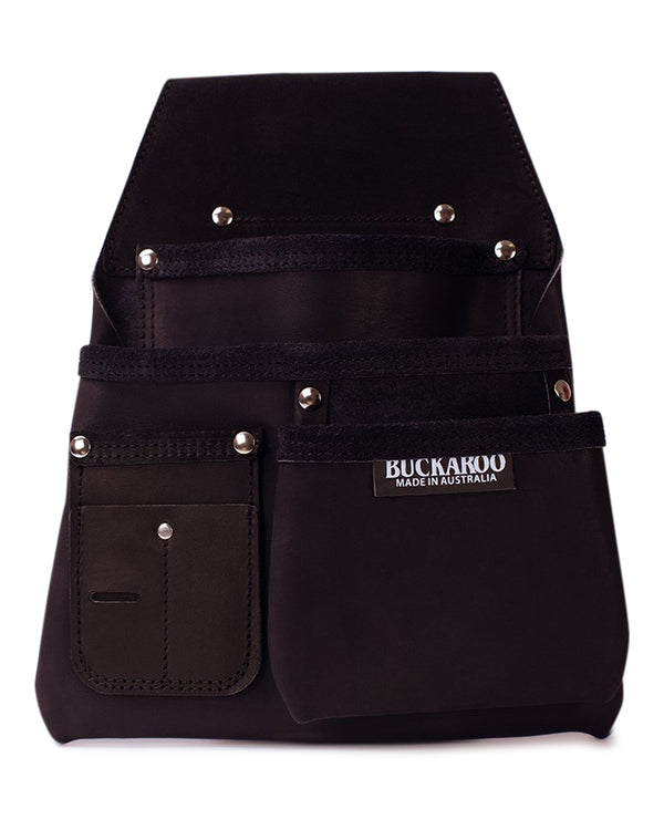 3 Pocket Low Drop Nail bag - Black