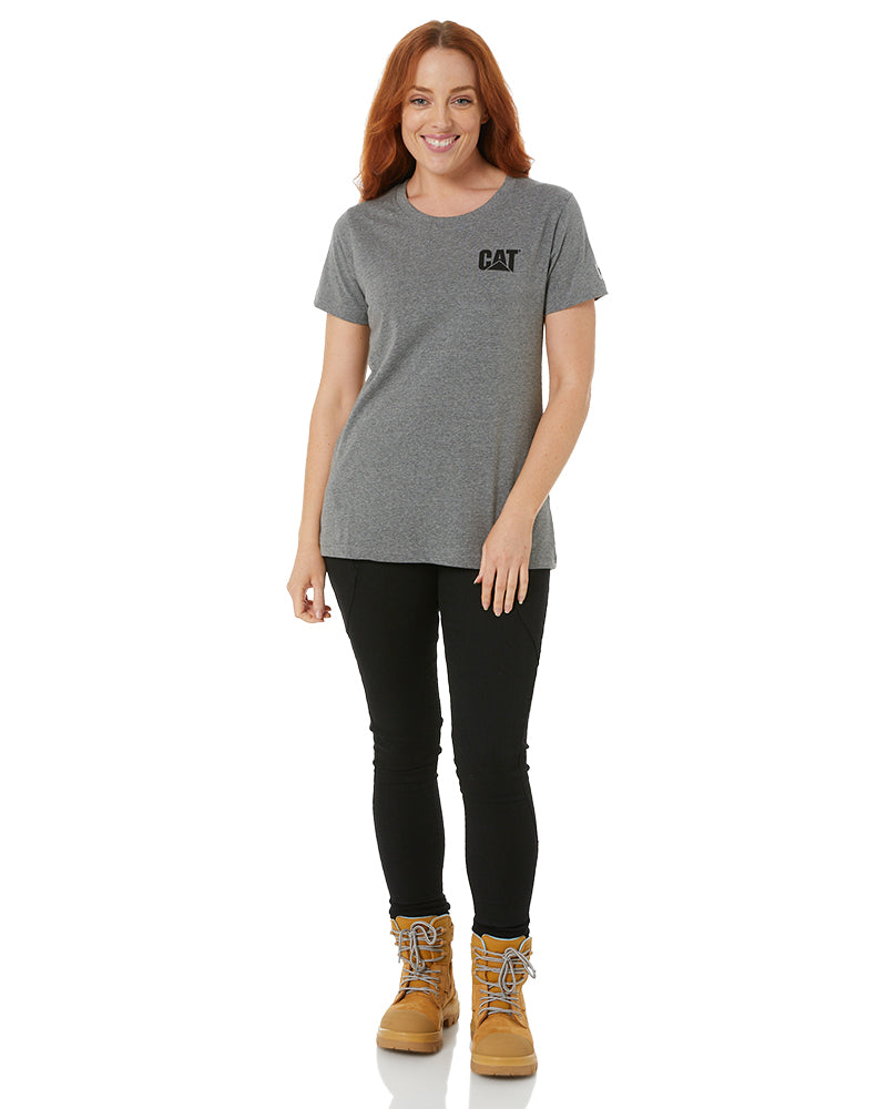 Ladies Trademark SS Tee - Dark Heather Grey