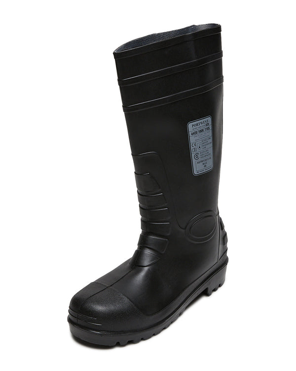 Waterproof Safety S5 Gumboot - Black