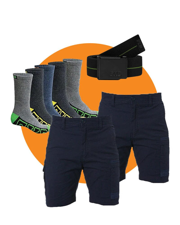 Tradies WS-3 Twin Value Pack - Navy