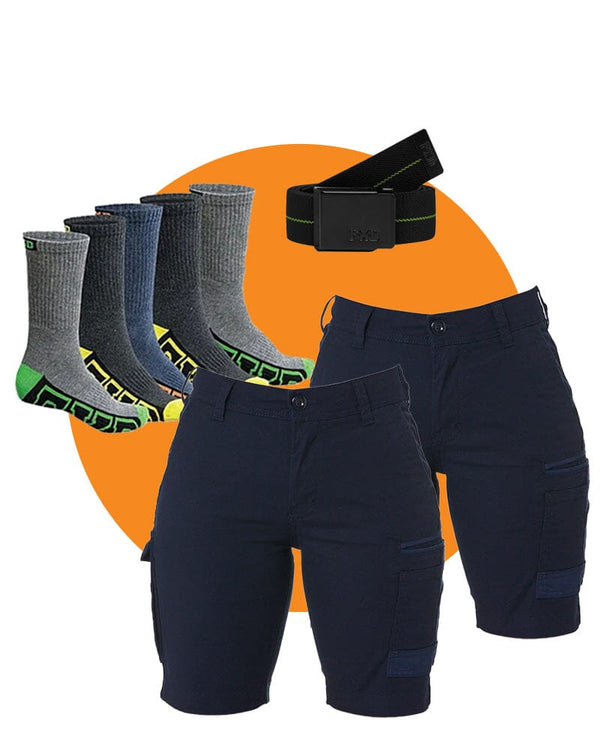 Tradies WS-3W Twin Value Pack - Navy