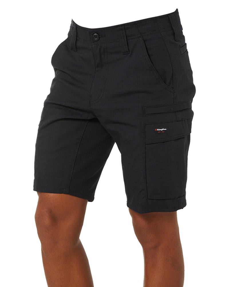 King Gee Workcool Pro Stretch Shorts Black Buy Online