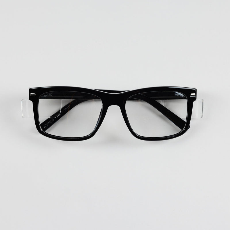 Kenneth Safety Glasses - Black/Clear