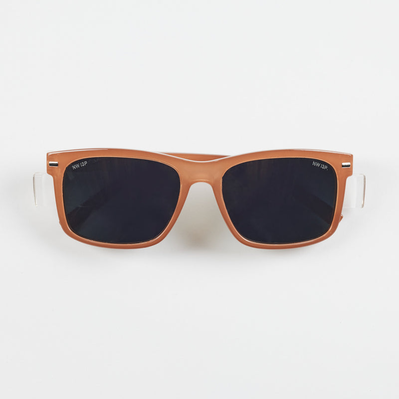 Kenneth Polarised Safety Glasses - Caramel/Smoke