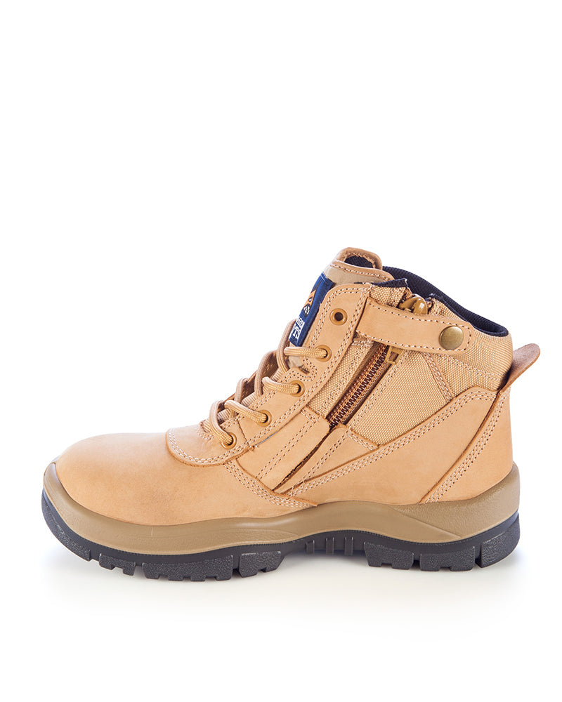 961 Non Safety Zip Sided Boot - Wheat