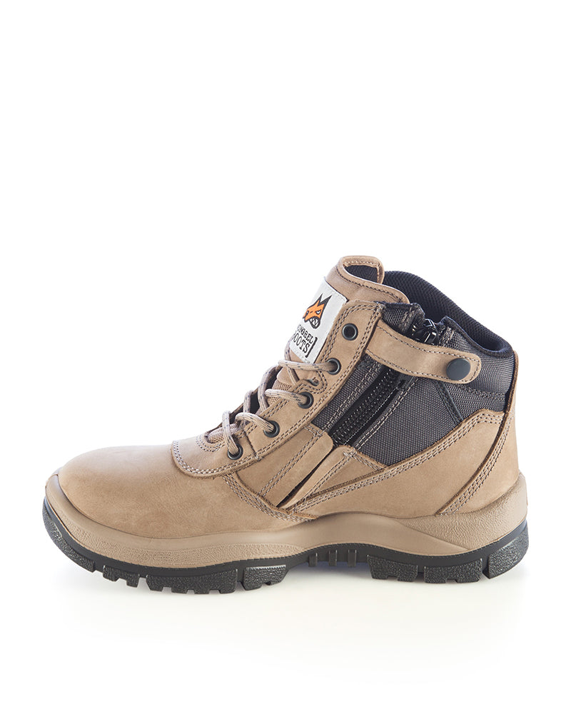 961 Non Safety Zip Sided Boot - Stone