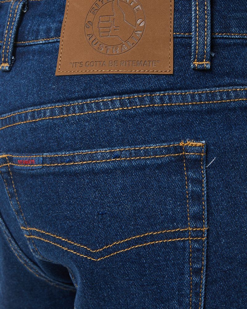 Denim Trucker Shorts - Denim