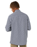 Checked LS Shirt - Navy/White