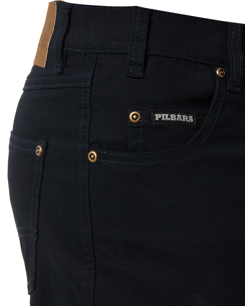 Cotton Stretch Jeans - Ink
