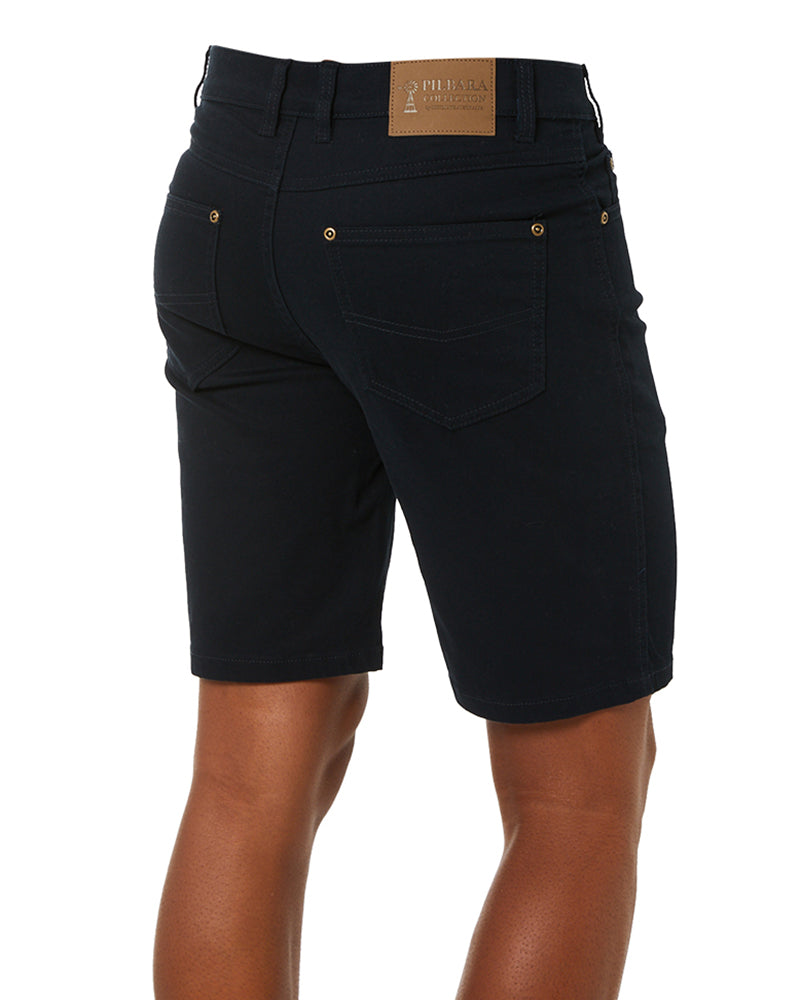 Cotton Stretch Jean Short - Ink Navy