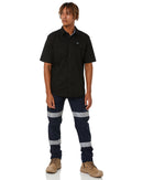 SSH-1 Stretch Work Shirt SS - Black