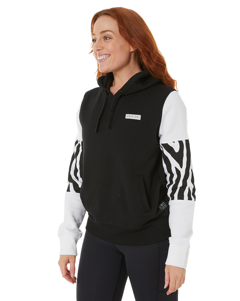 Ladies Strike Fleece Hoodie - Black