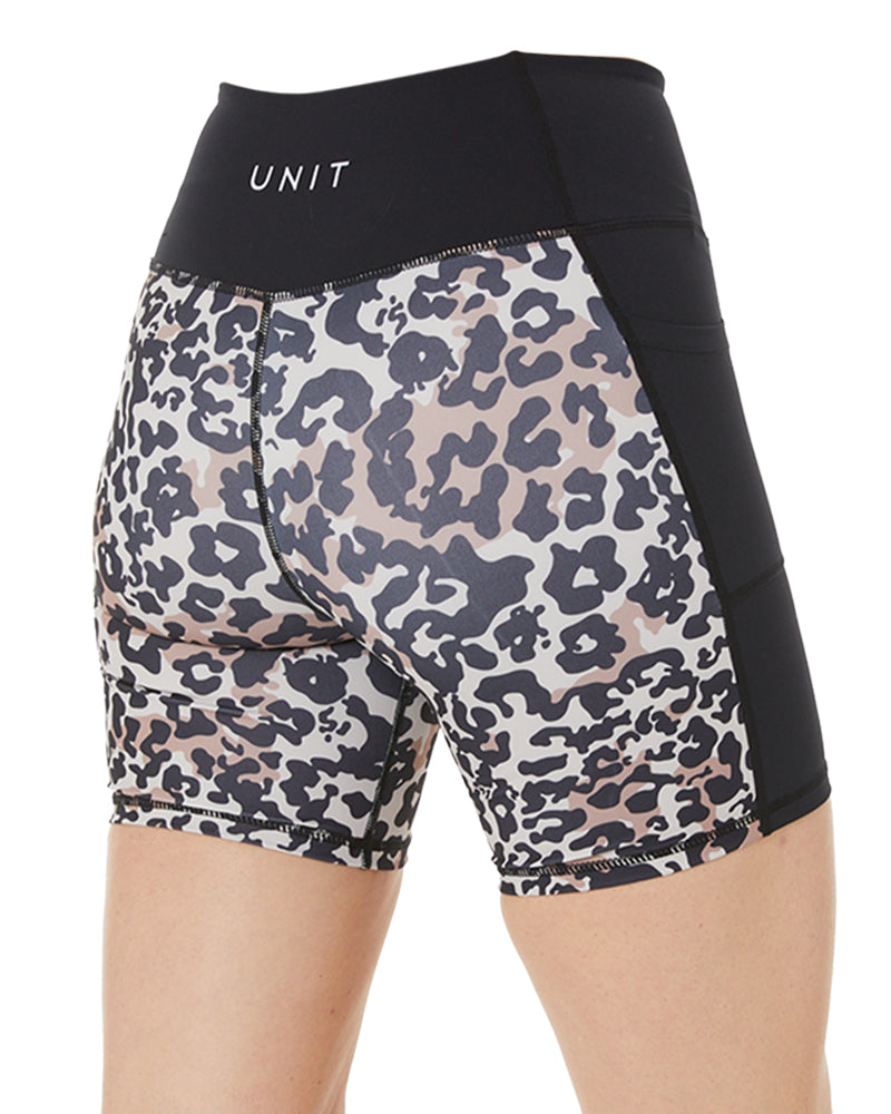 Ladies Momentum Active Shorts - Leopard