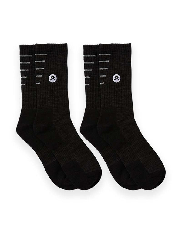 Bamboo Performance Socks 2 Pack - Black