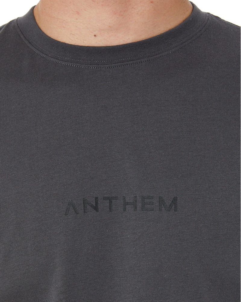 Word Mark Tee - Washed Black