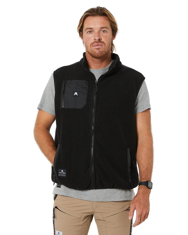 Polar Fleece Vest - Black