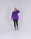 Ladies Closed Front Shirt LS - Purple