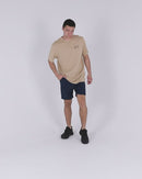 Caliper Elastic Waist Work Short - Navy