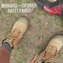461 Zipsider Safety Boot with scuff cap - Stone