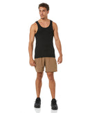 Bamboo Singlet - Black