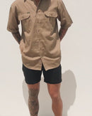 Stretch Cotton Short Short - Black