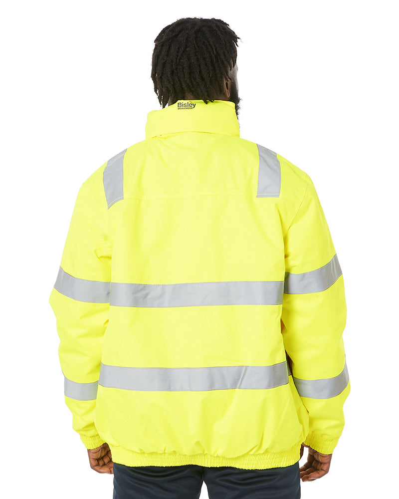 Hi Vis Taped Wet Weather Bomber Jacket - Yellow