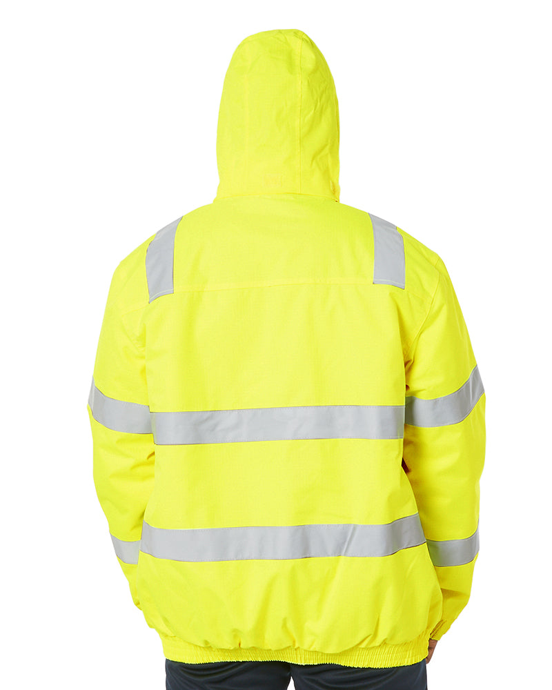 Hi Vis Taped Wet Weather Bomber Jacket - Yellow