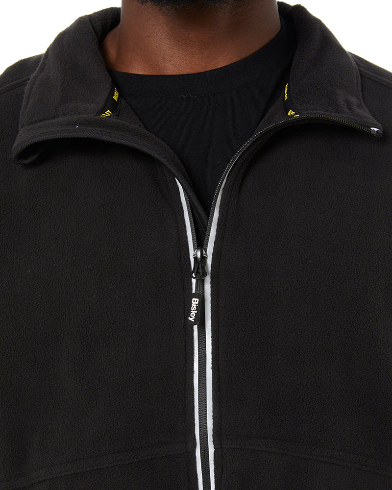Bonded Micro Fleece Jacket - Black