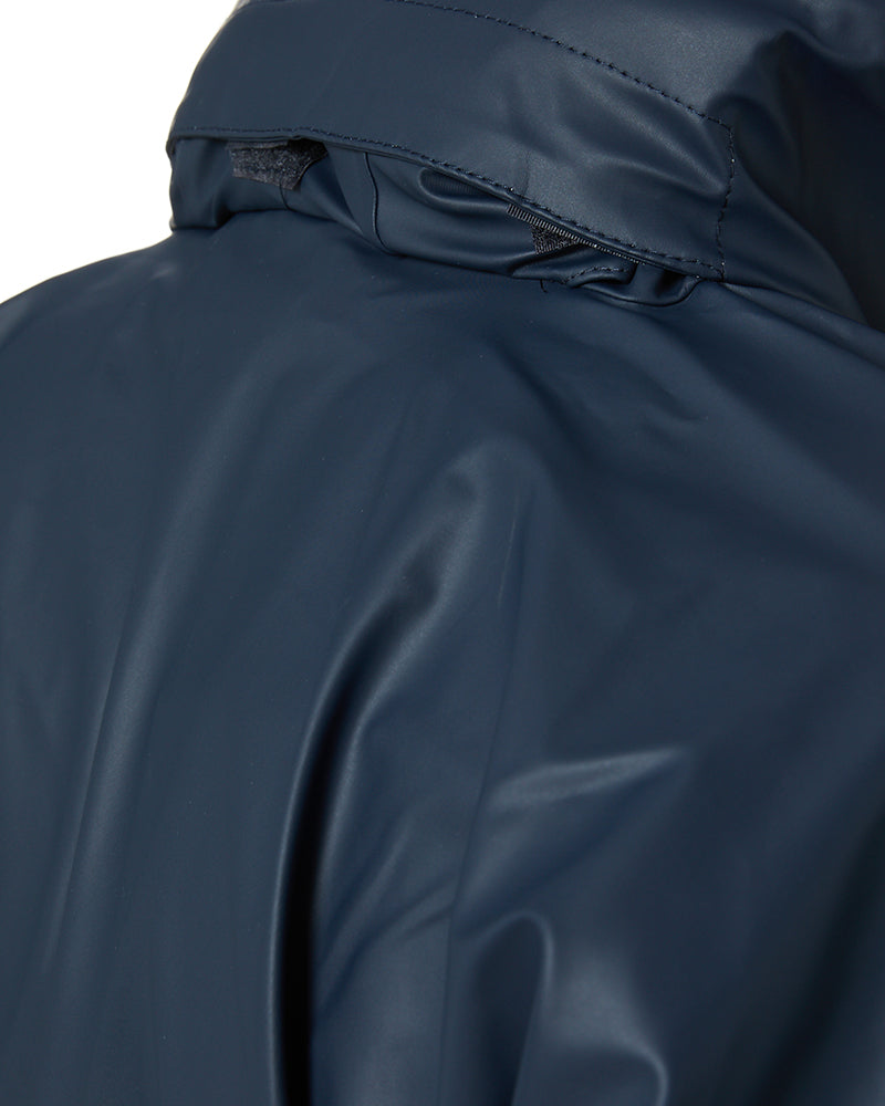 Stretch PU Rain Coat - Navy