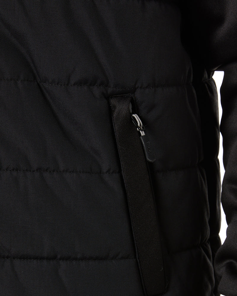 Flex and Move Puffer Fleece Hooded Jacket - Black