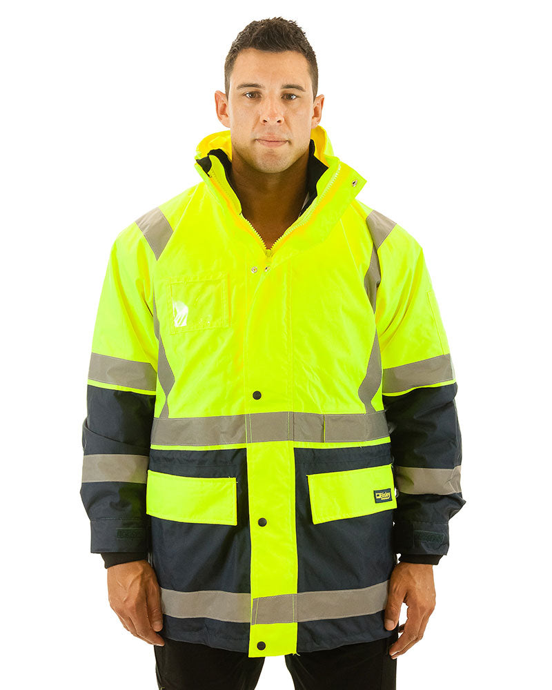Bisley in Rain Jacket Yellow/Navy Buy Online - Main Image