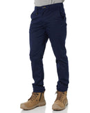Stretch Cotton Drill Work Pants - Navy