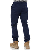 Stretch Cotton Drill Work Pants - Navy